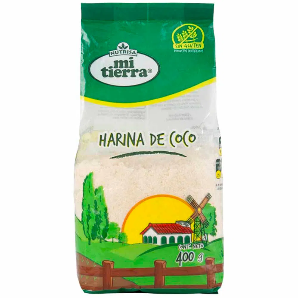 imagen de bolsa de harina de coco